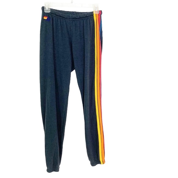 Aviator Nation Women’s 5 Stripe Sweatpants Navy M - Picture 2 of 9